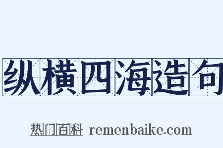 纵横四海造句是什么意思的图片